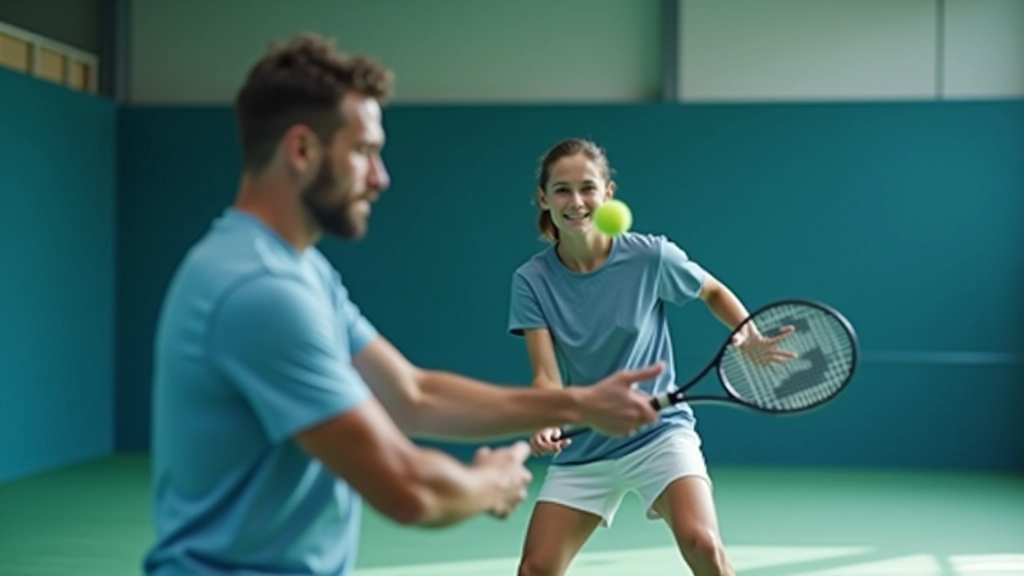 مدرب متخصص يعلم تقنية الضربة الأمامية الدوارة لاعب شاب